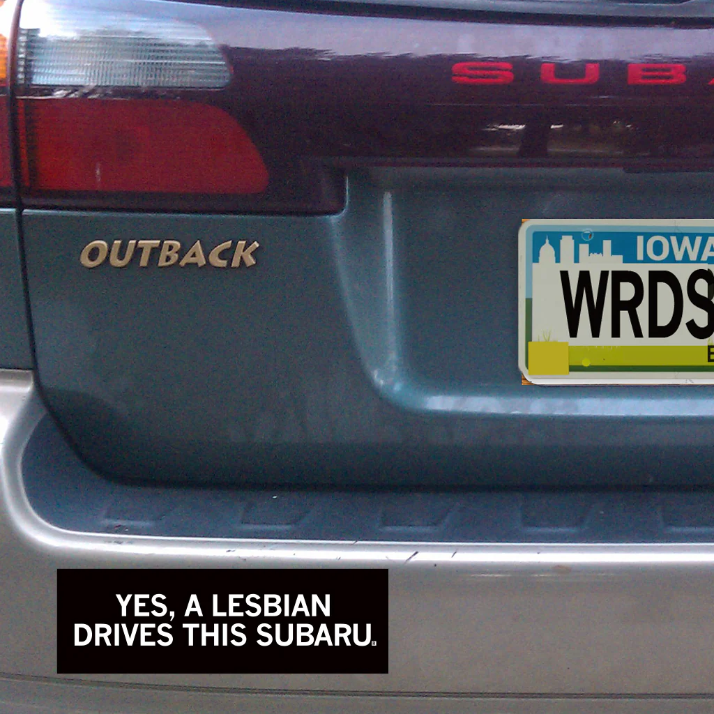 A Lesbian Drives This Subaru Bumper Sticker - Image 2
