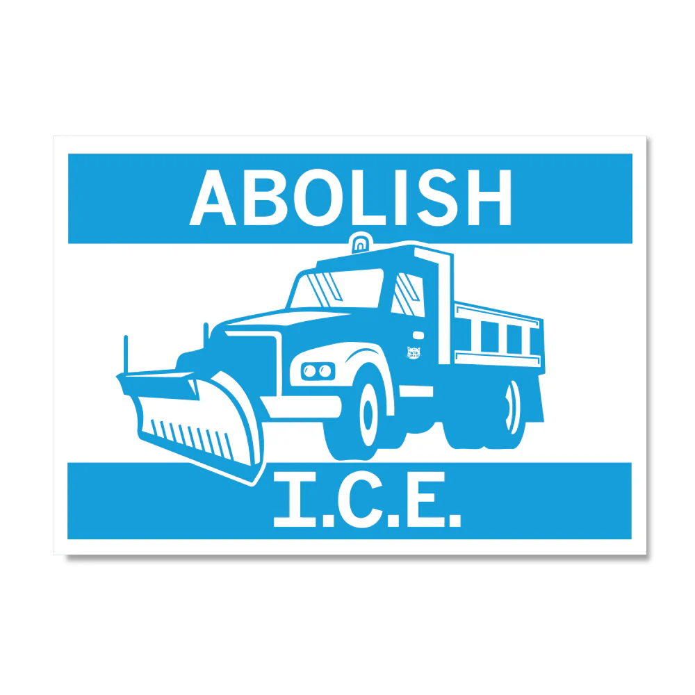Abolish ICE Salt Truck Postcard