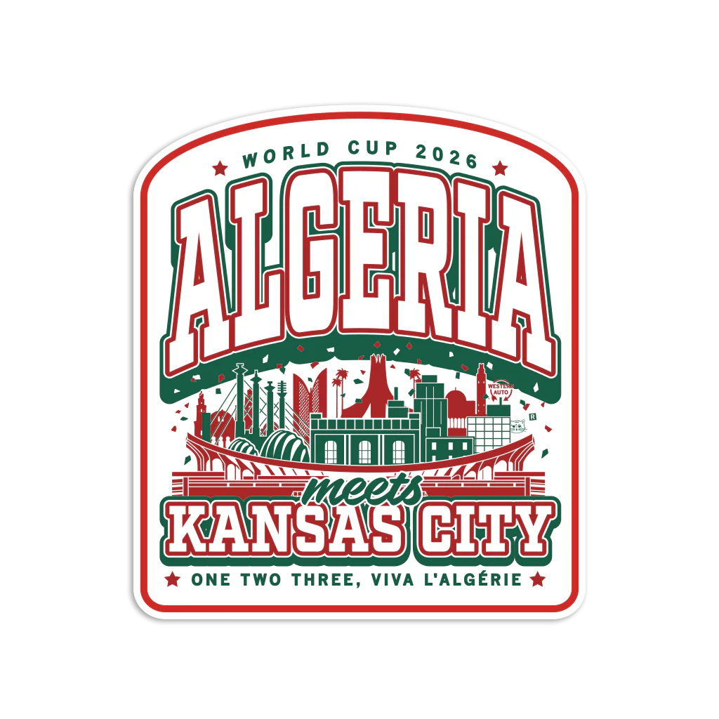 Algeria KC Max Collegiate Die-Cut Sticker