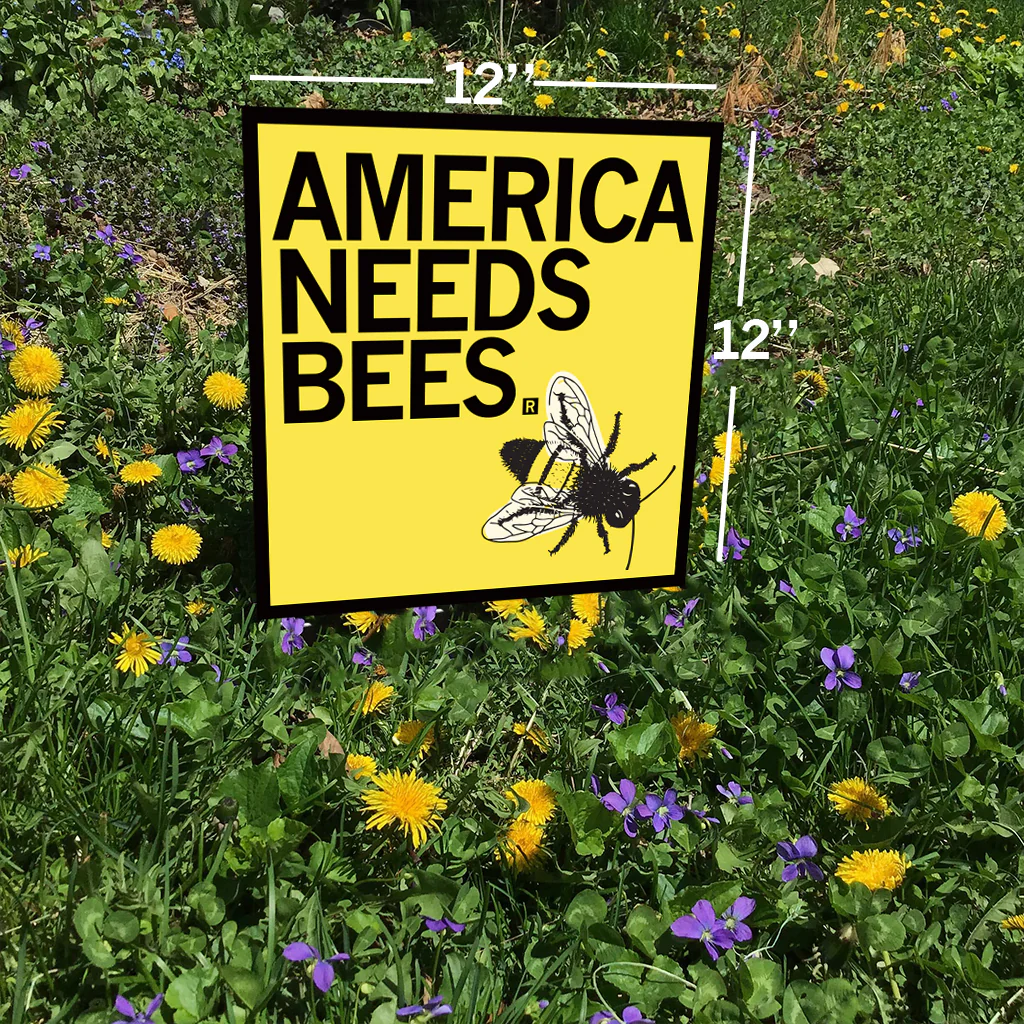 America Needs Bees Yard Sign - Image 2