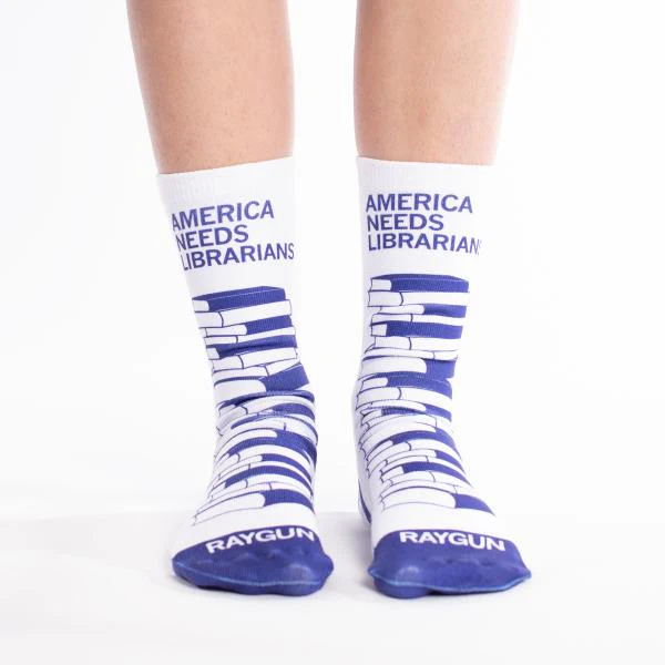 America Needs Librarians Socks - Image 3