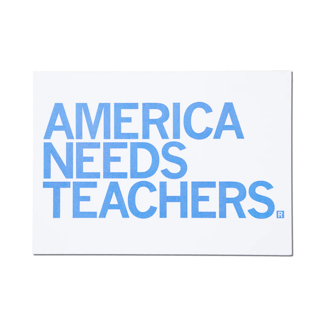America Needs Teachers Postcard