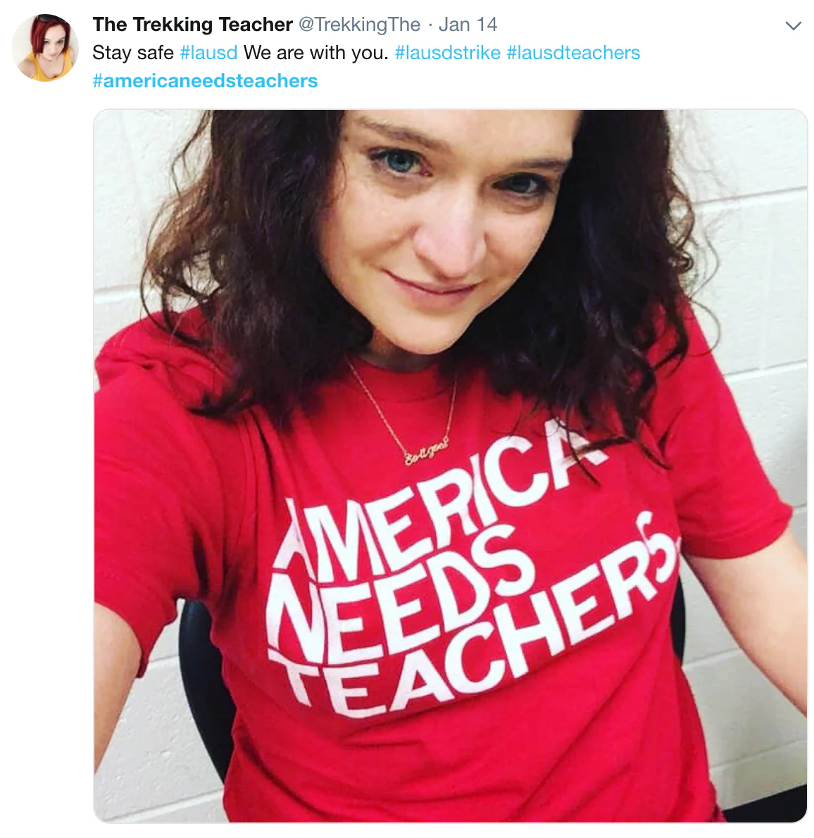America Needs Teachers Red - Image 5