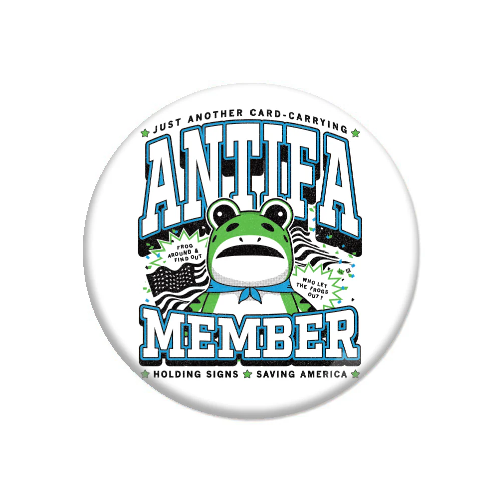 ANTIFA Max Collegiate Button