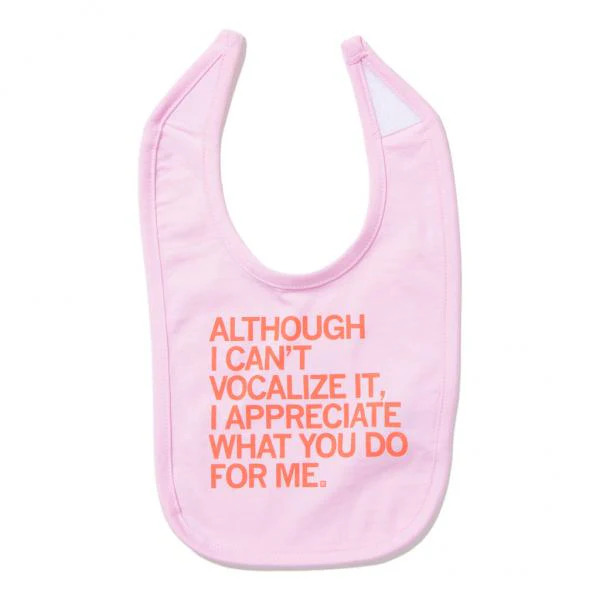 Appreciation Bib - Pink