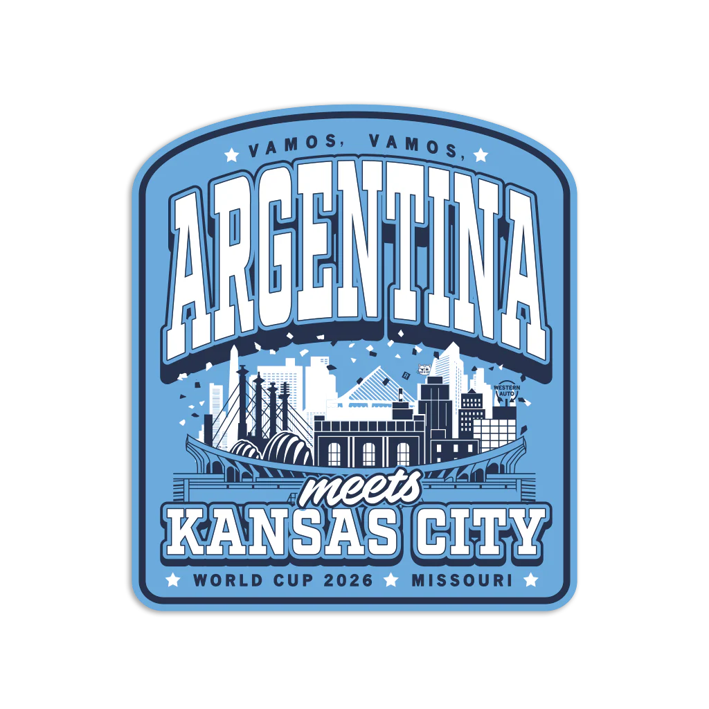 Argentina KC Max Collegiate Die-Cut Sticker