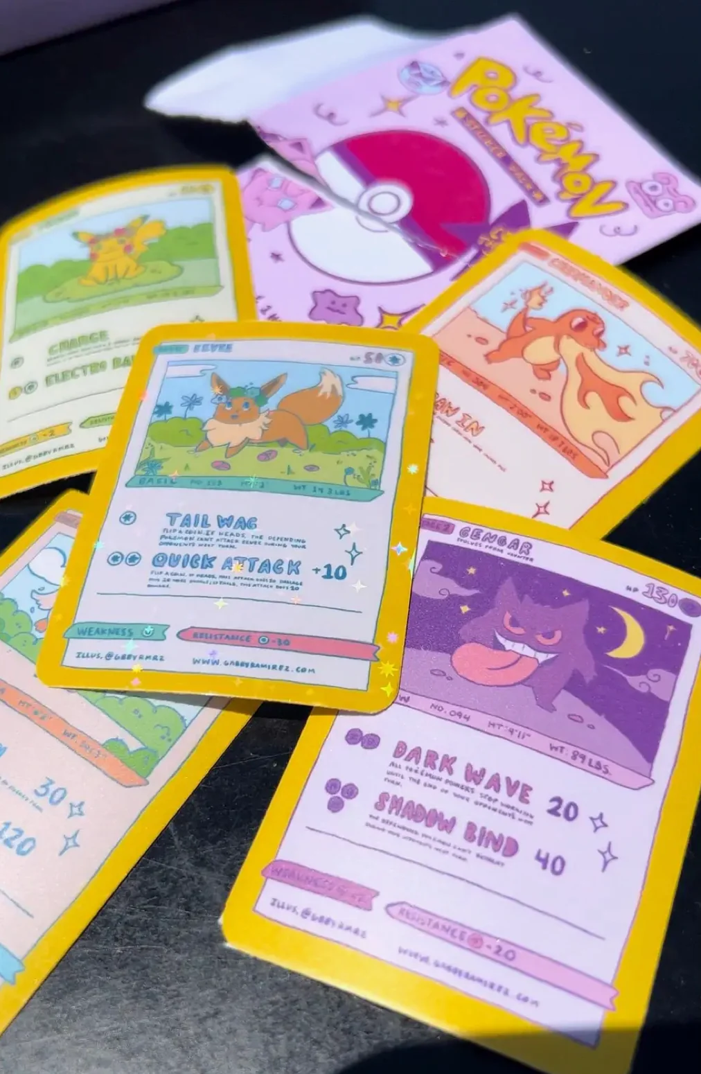Art of Gabby: Pokemon Card Sticker Packs - Image 2