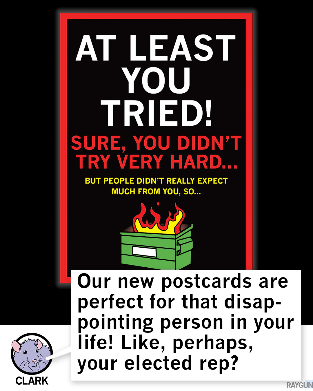 At Least You Tried Postcard - Image 3