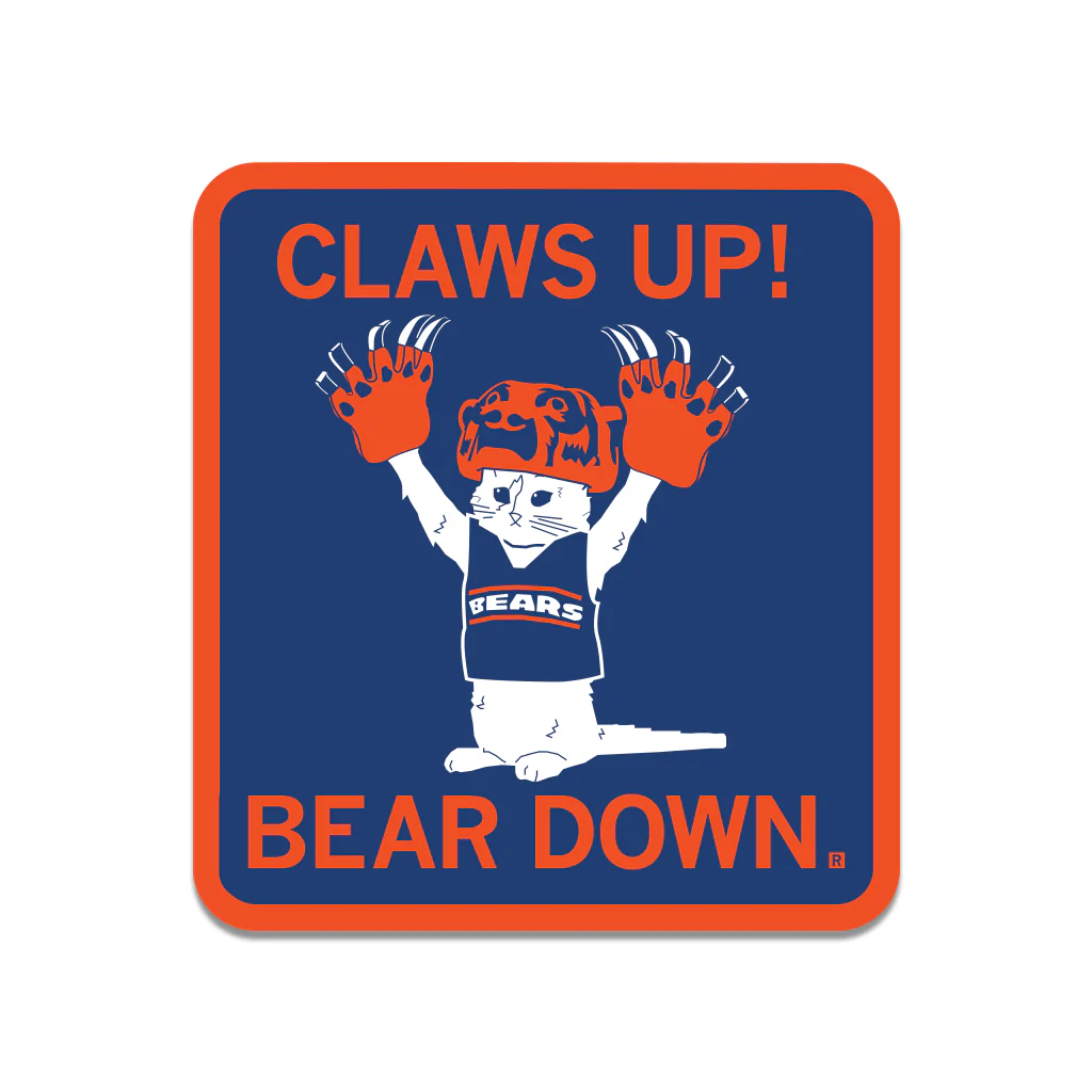 Bear Down Graphic Die-Cut Sticker
