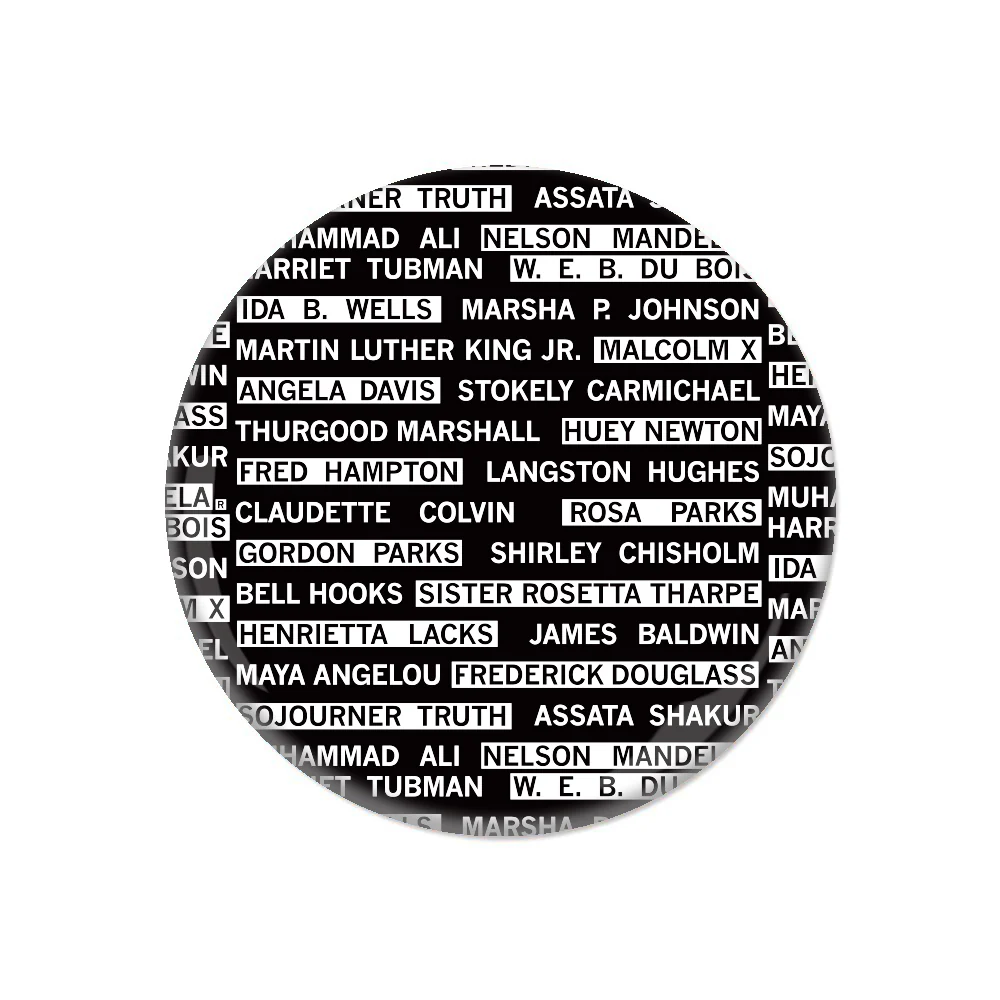 Black History Heroes Button