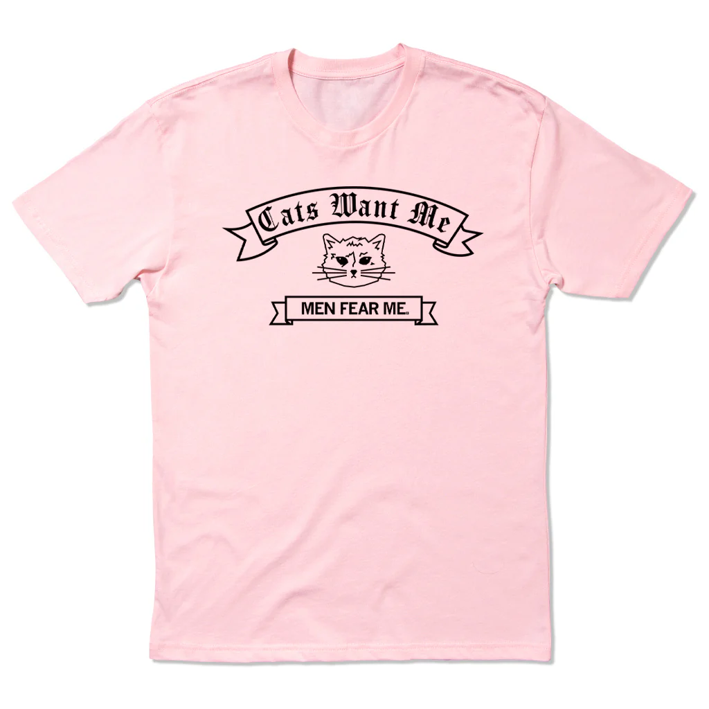 Cats Want Me Men Fear Me Pink - Image 2