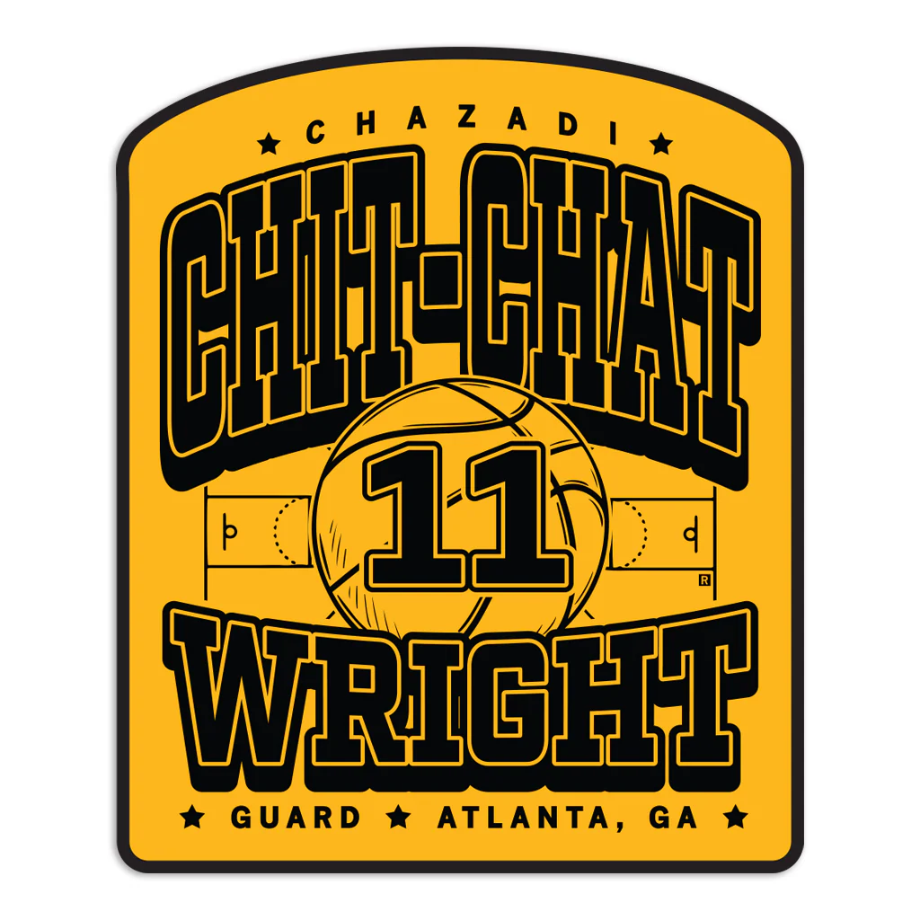 Chazadi Wright Max Collegiate Die-Cut Sticker