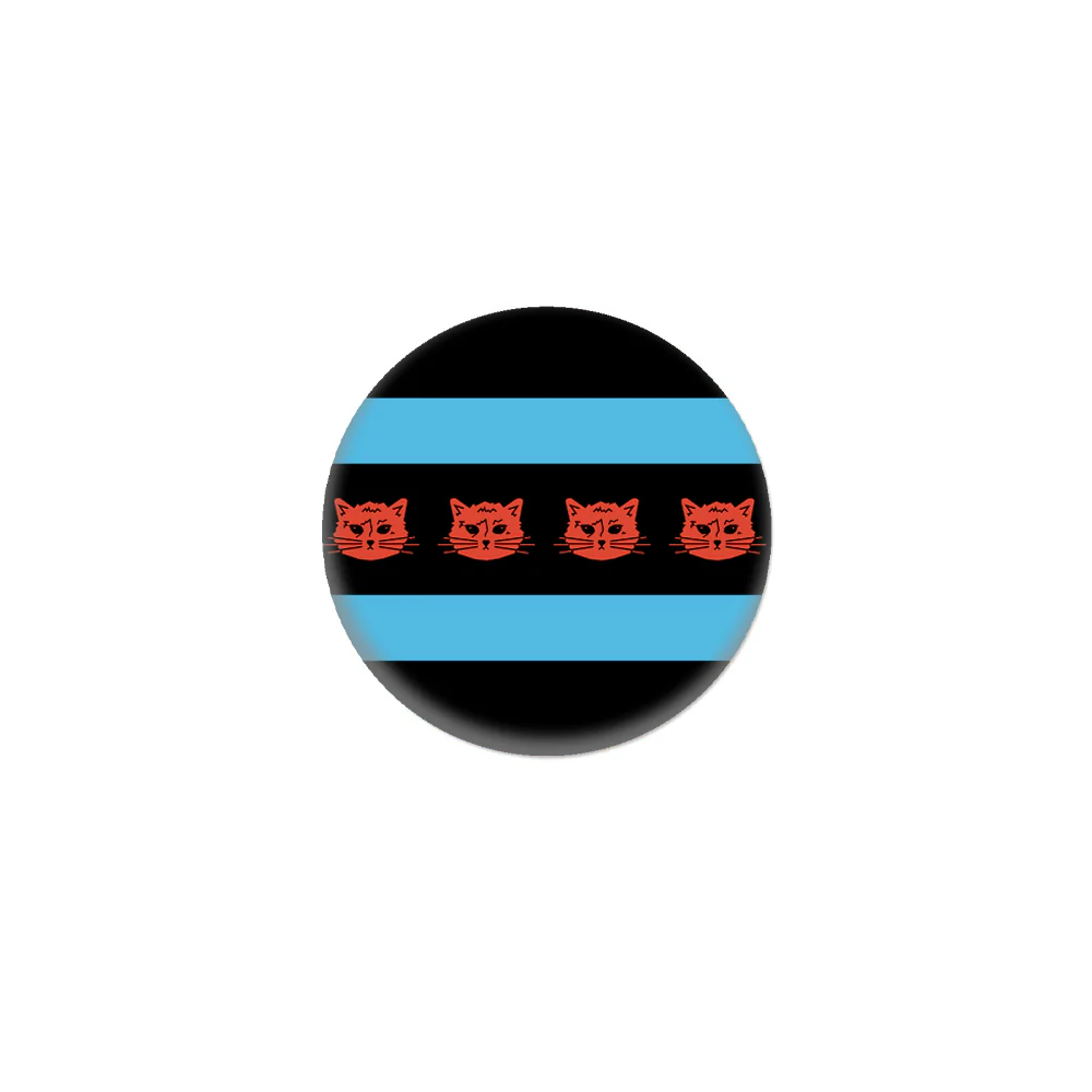 Chicago Flag Gary 1" Button