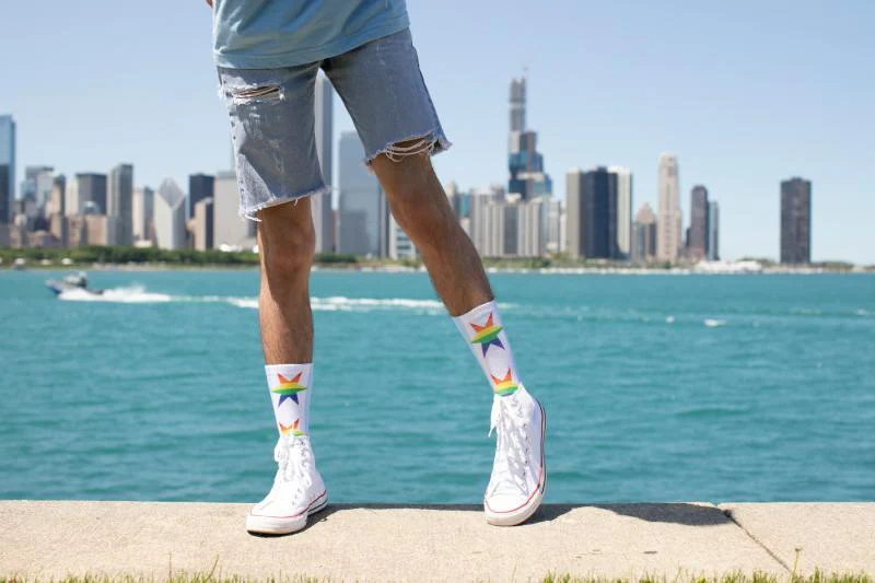 Chicago Pride Flag Socks - Image 3