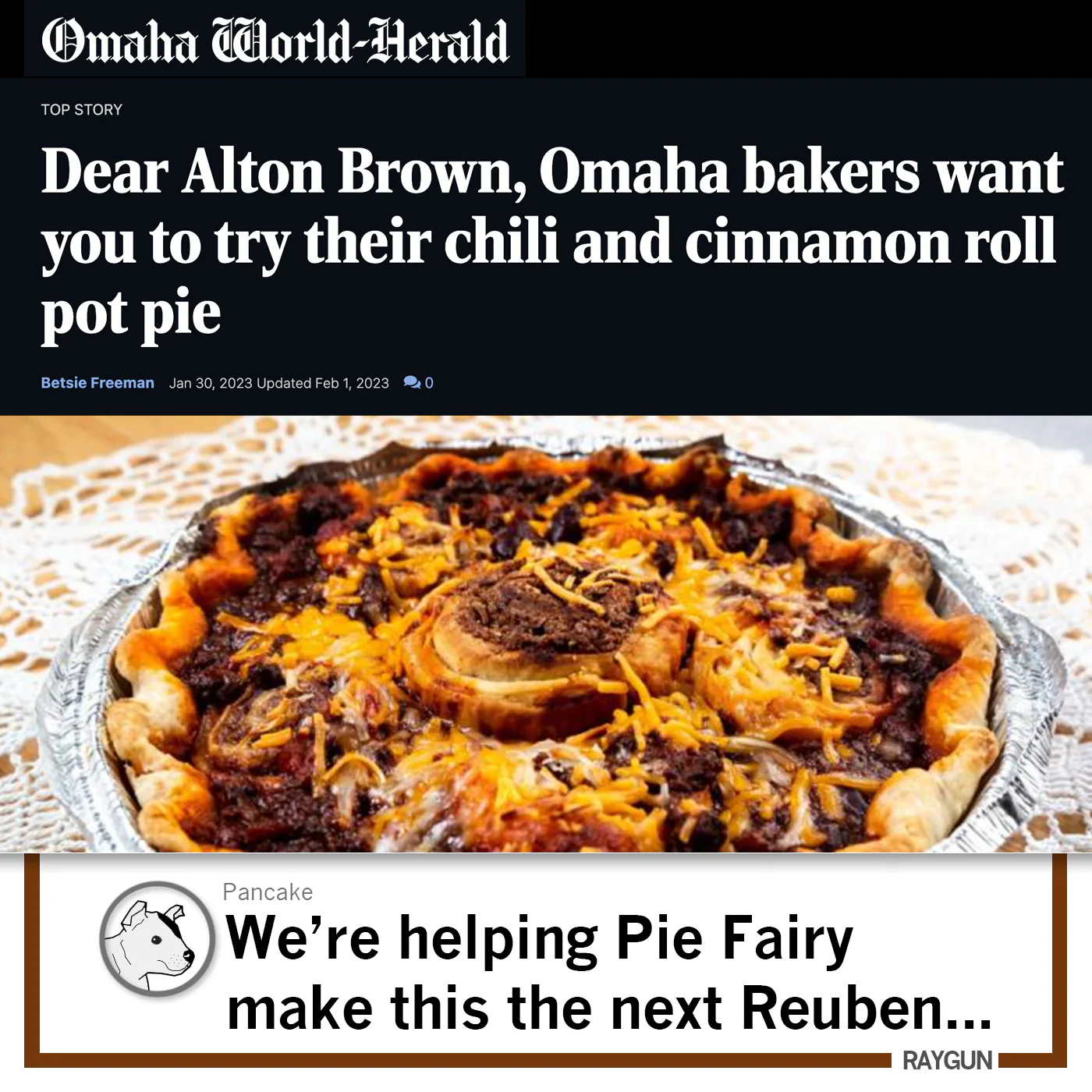 Chili and Cinnamon Roll Pot Pie - Image 4