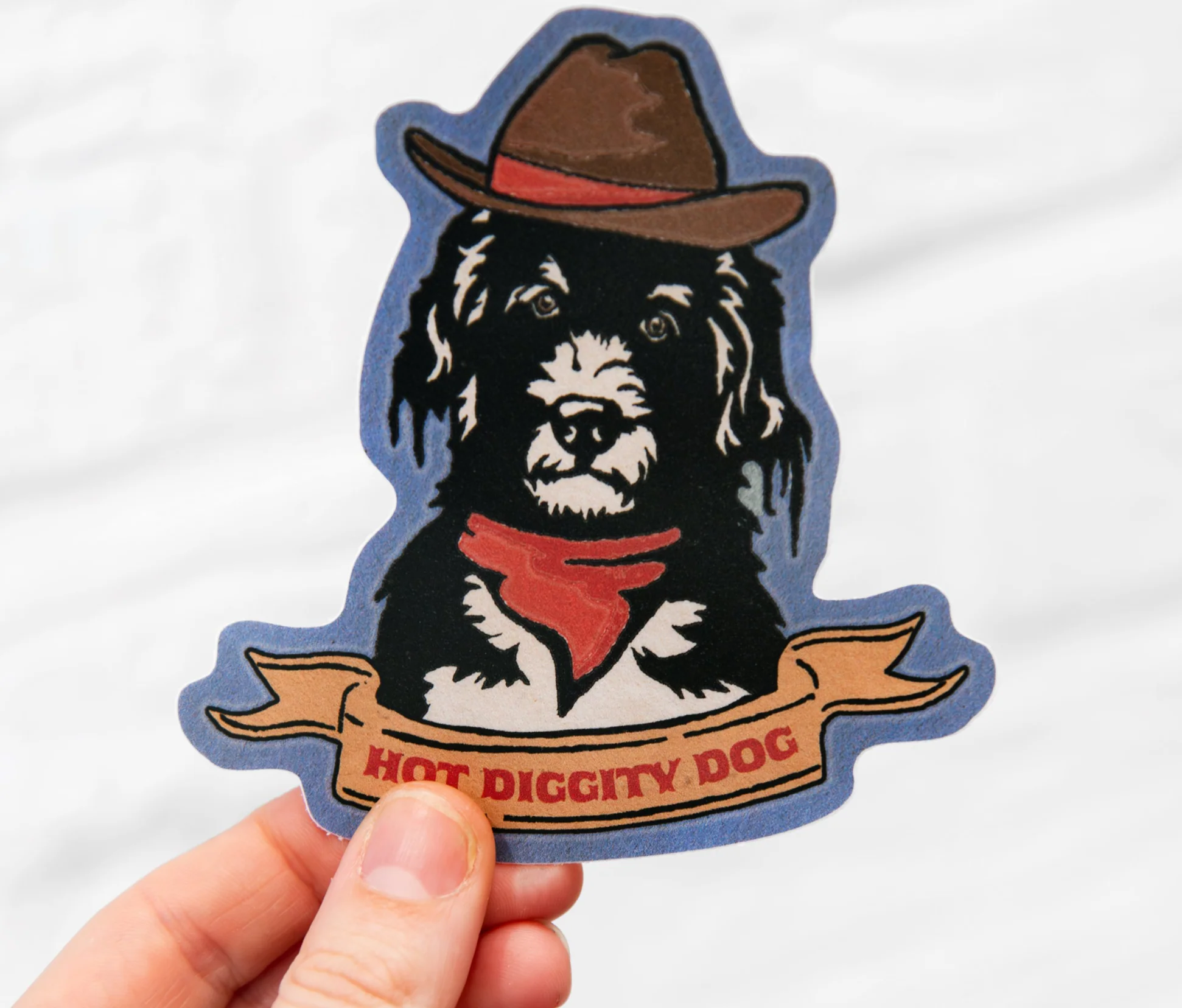 Cluster Funk Studio: Dog Cowboy Sticker - Image 2
