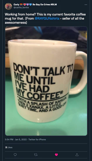 Coffee, Kahlua, Xanax Mug - Image 2