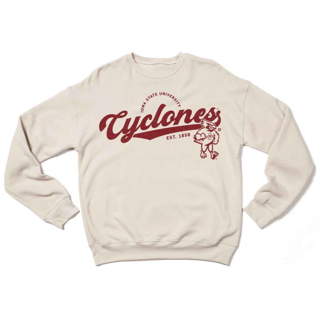 Cyclones Script Logo Crew Sweatshirt - Image 2