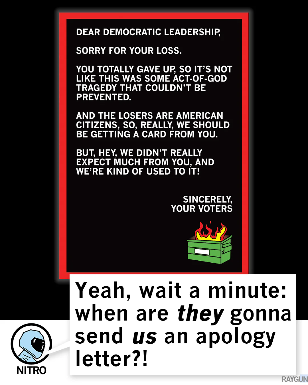 Dear Democratic Leadership Postcard - Image 3