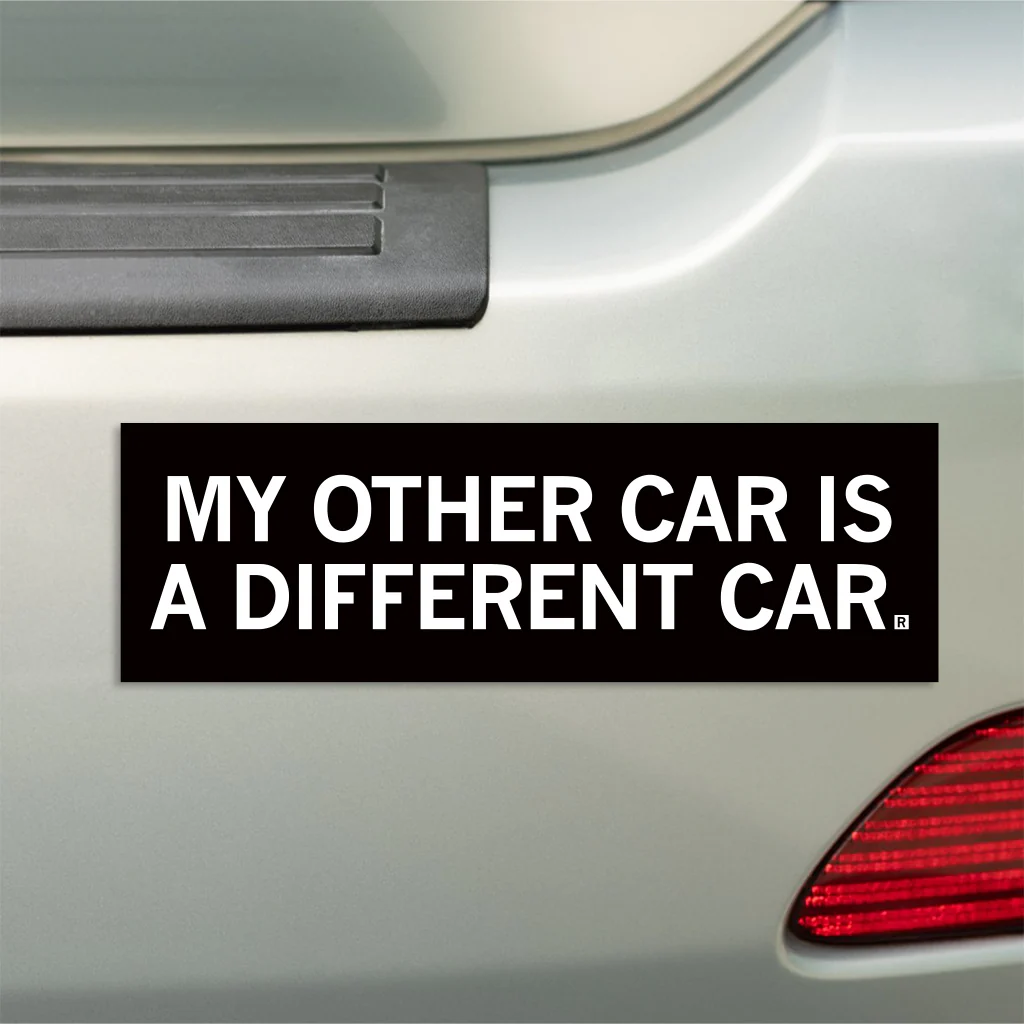 Different Car Bumper Sticker - Image 2