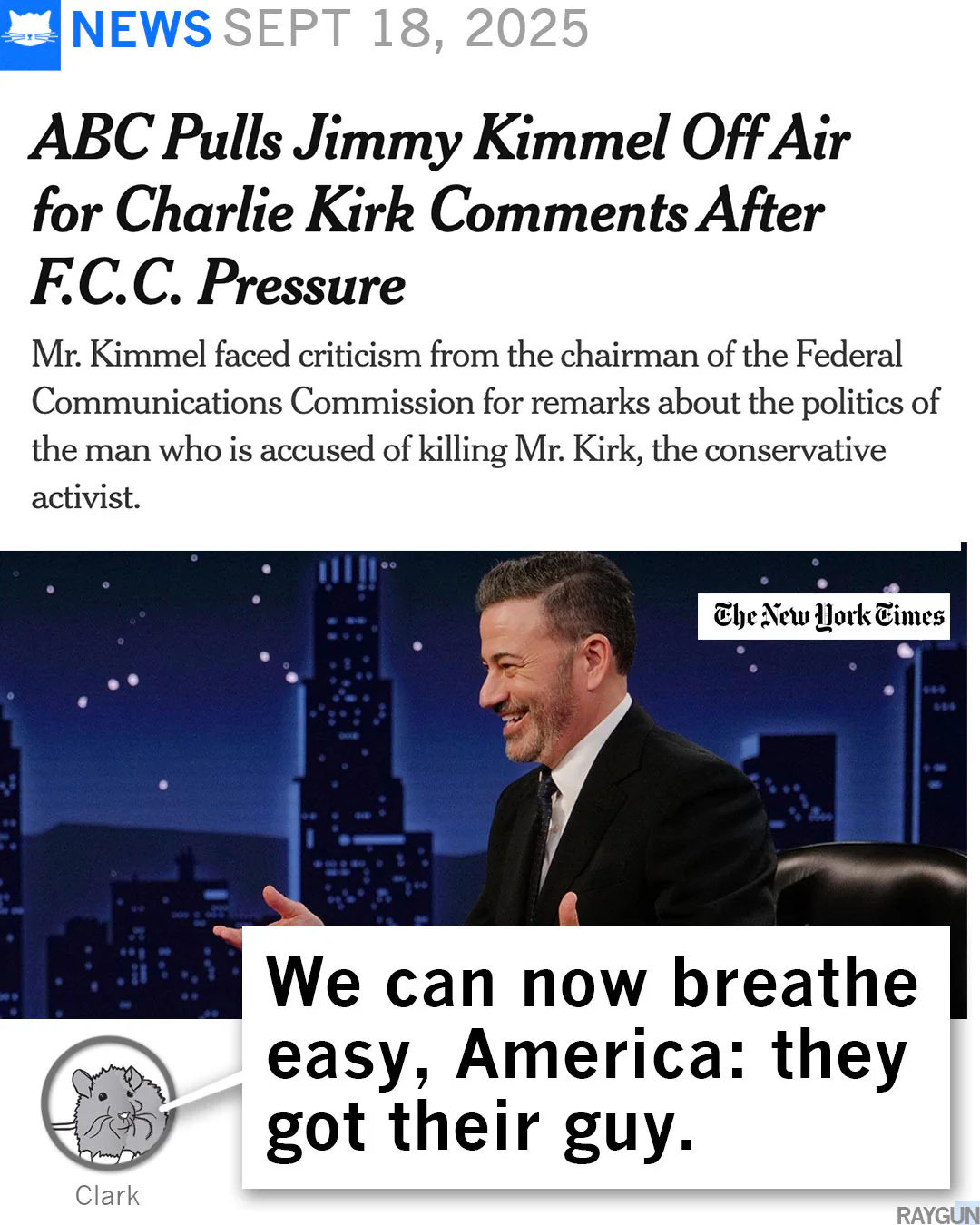 Don't Tread On Me Except for Jimmy Kimmel - Image 3
