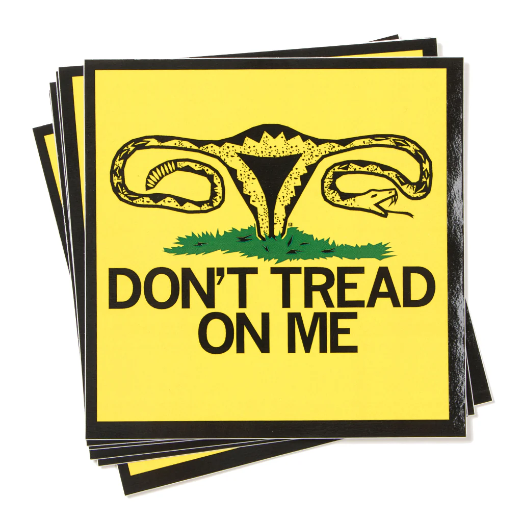 Don't Tread On Me Uterus Sticker