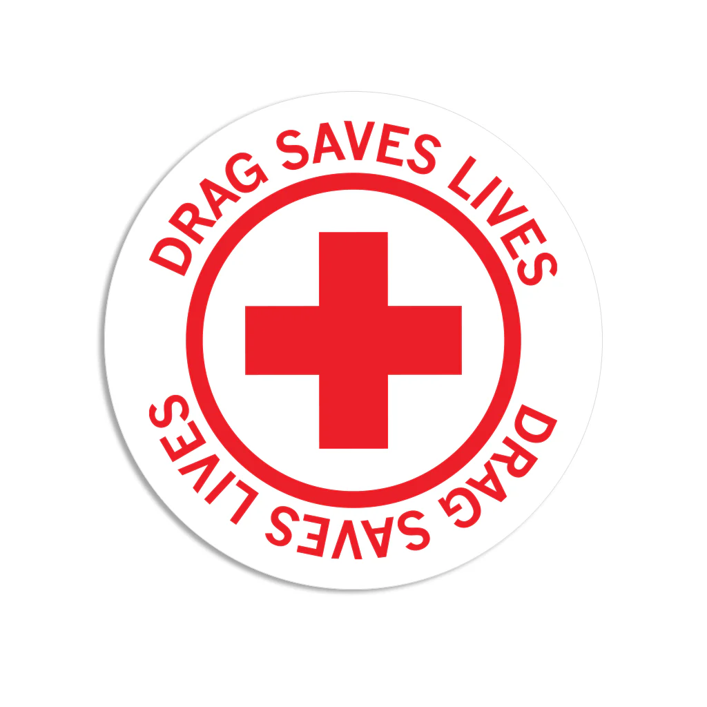 Drag Saves Lives Circle Sticker