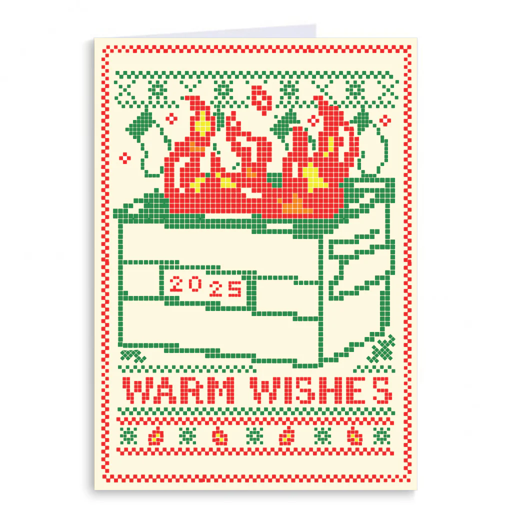 Dumpster Fire 2025 Greeting Card