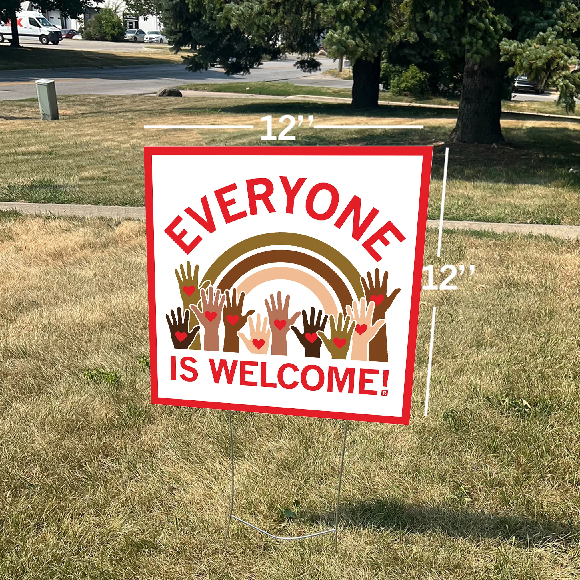 Everyone Is Welcome Yard Sign - Image 2