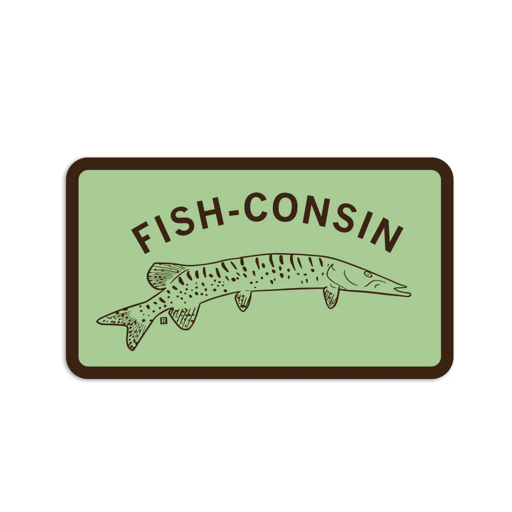 Fish-consin Die-Cut Sticker