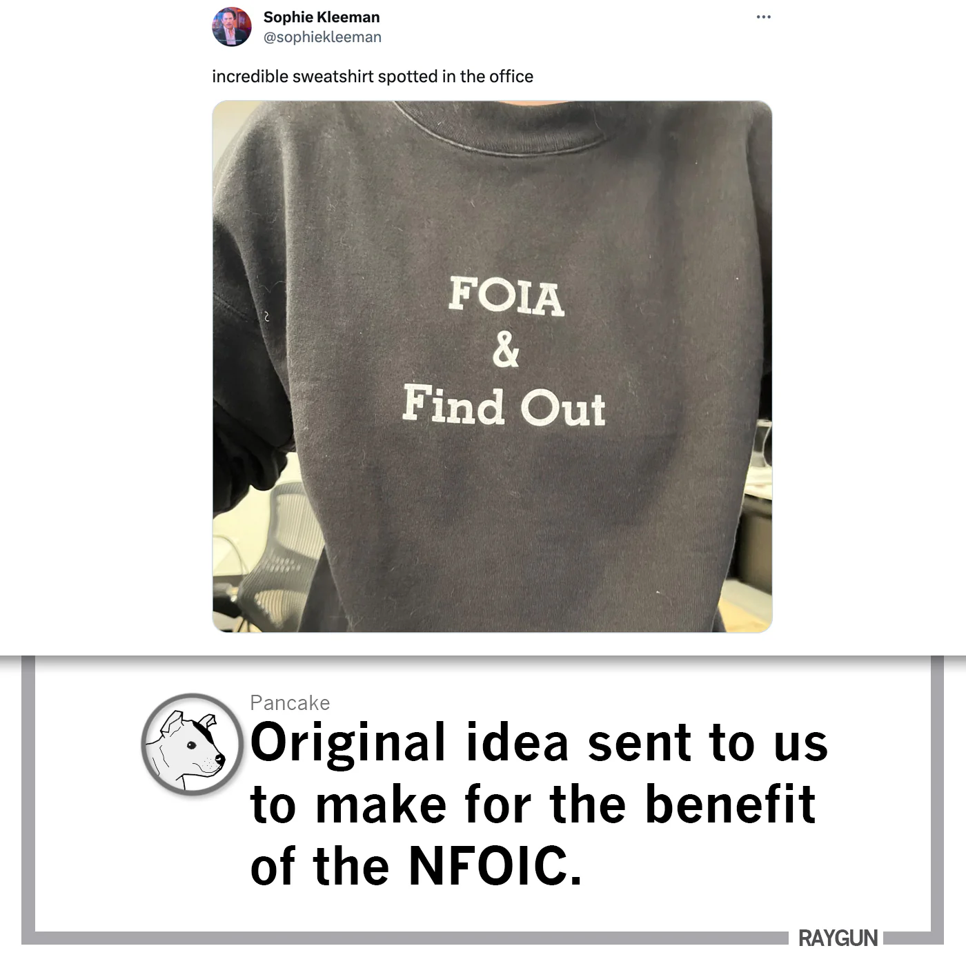 FOIA & Find Out Crew Sweatshirt - Image 4