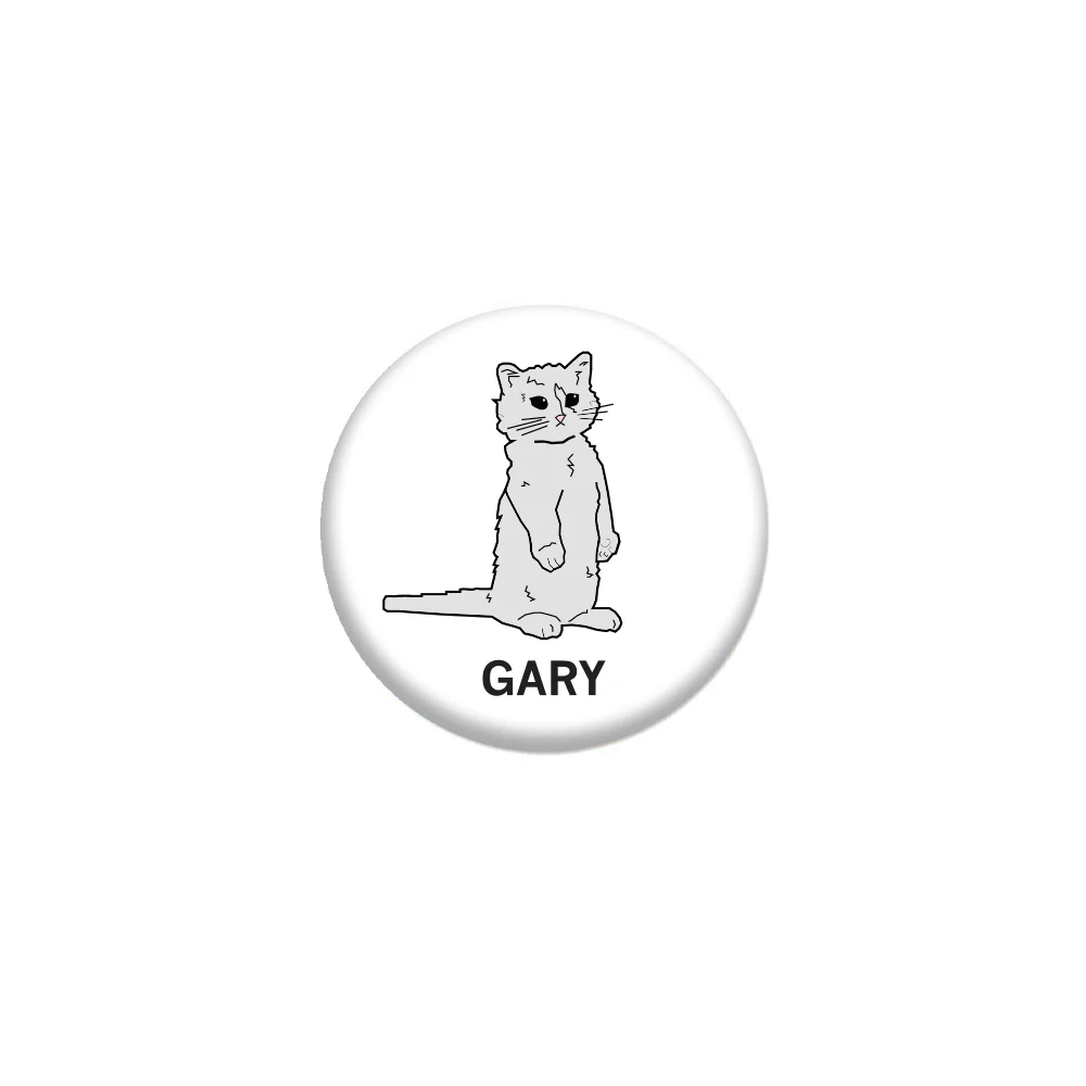 Gary The Cat 1" Button