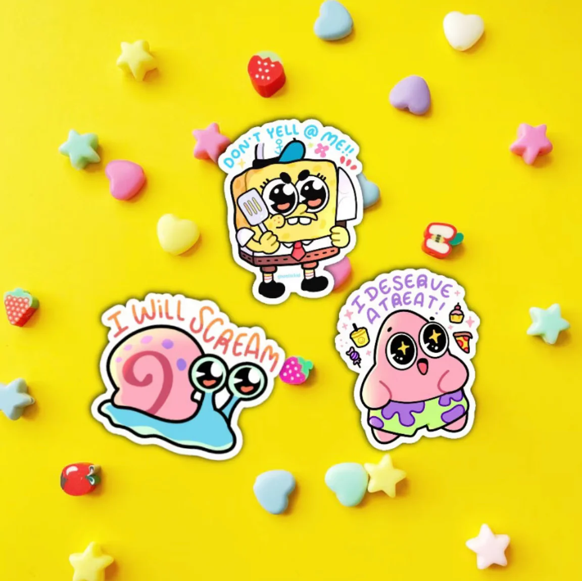 Ghostiekid: I Deserve A Treat Patrick Star Sticker - Image 2