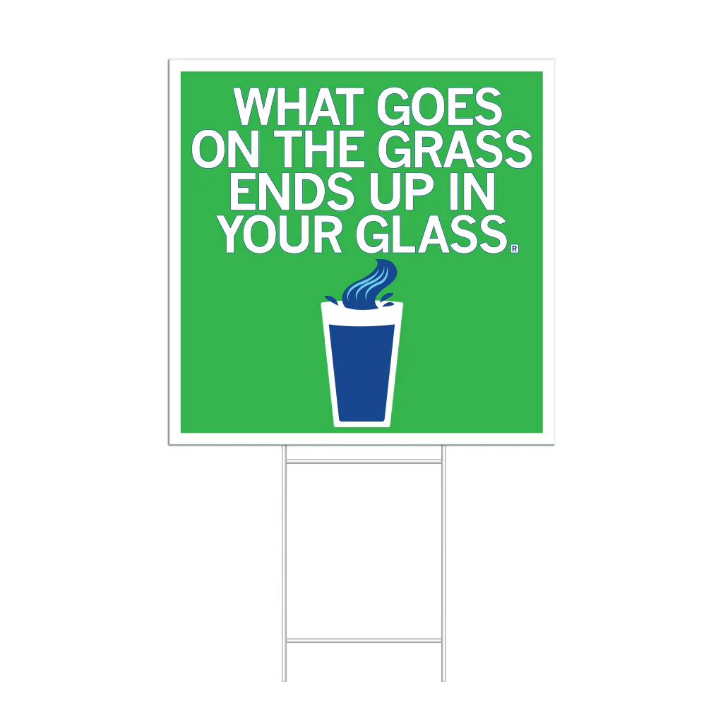Goes On The Grass Yard Sign