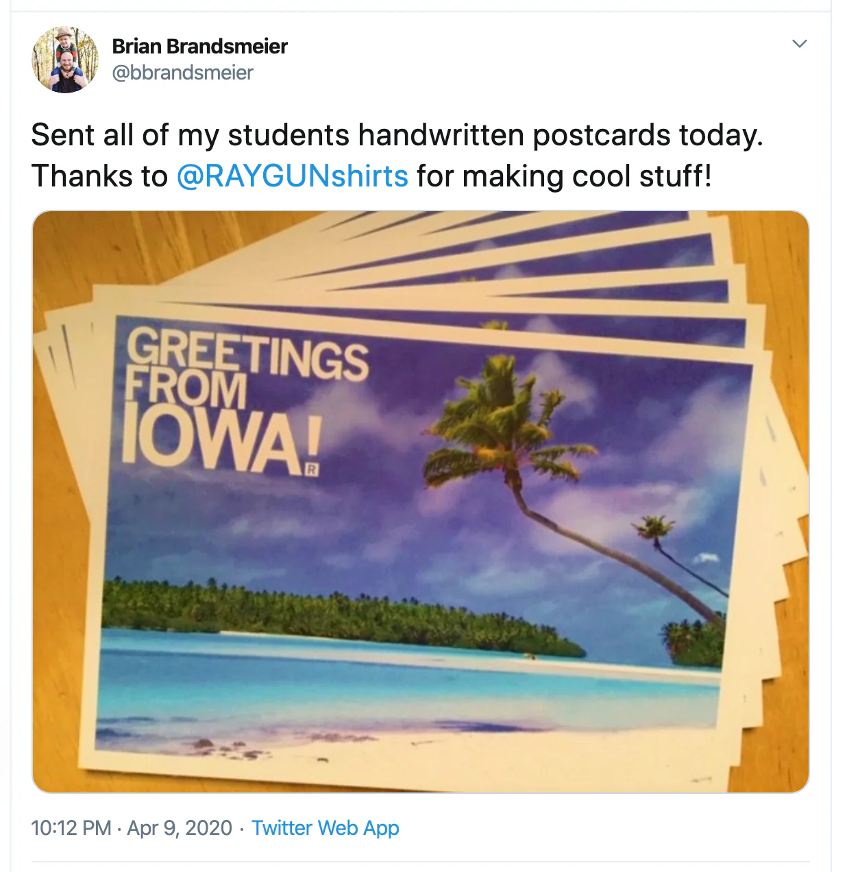 Greetings Iowa Beach Postcard - Image 3