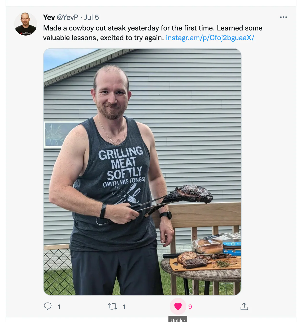 Grilling Meat Softly Tank Top - Image 3