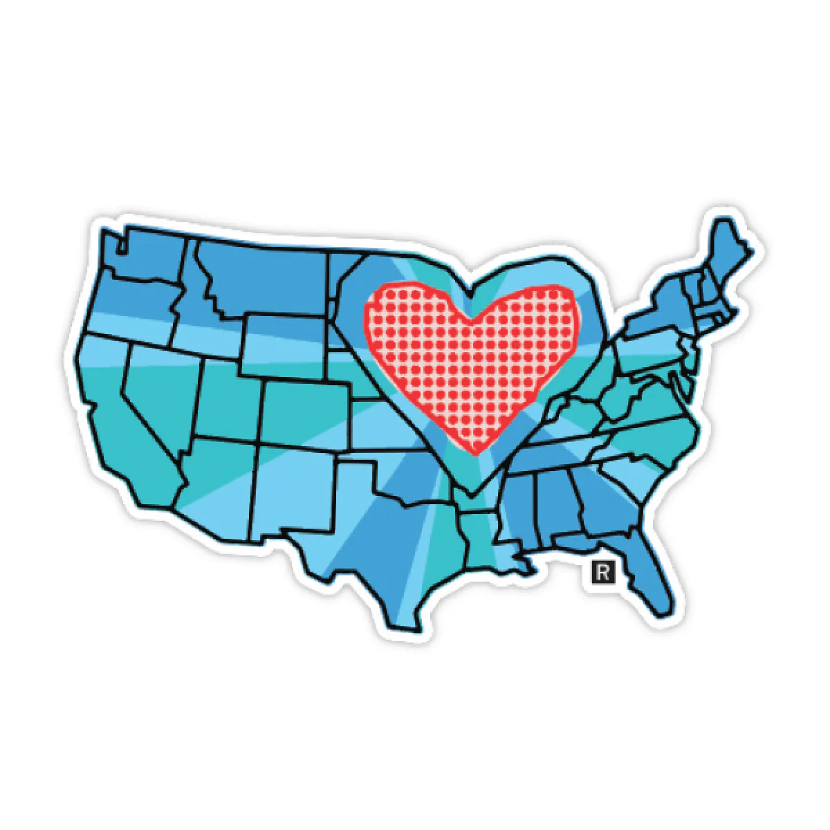 Heartland Die-Cut Sticker