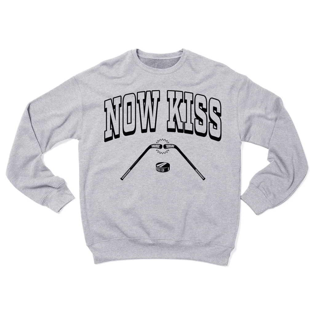 Hockey: Now Kiss Crew Sweatshirt - Image 2