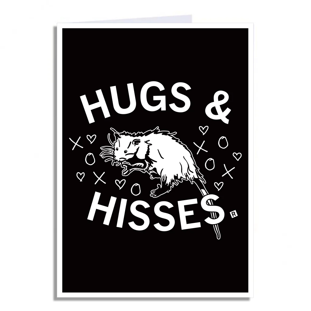 Hugs & Hisses Greeting Card