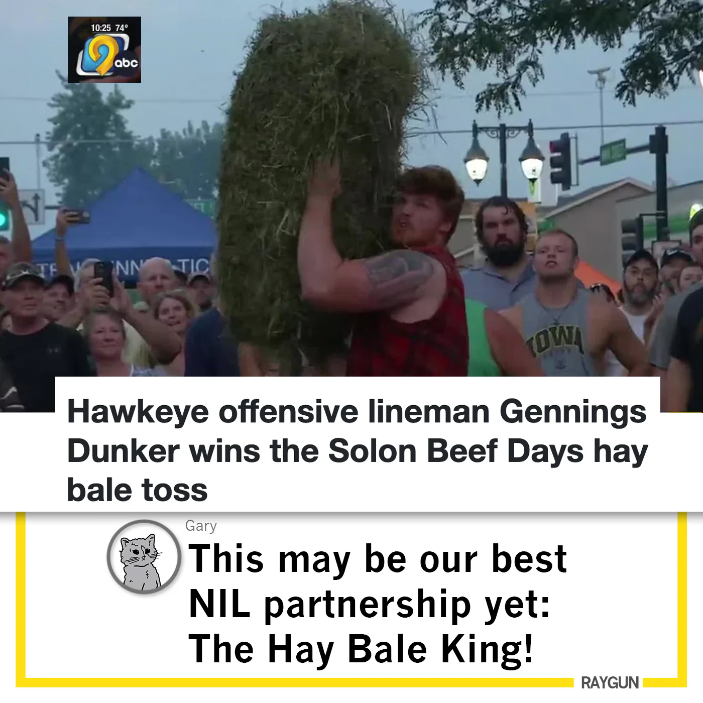 I Cheer For The Hay Bale King Text - Image 4
