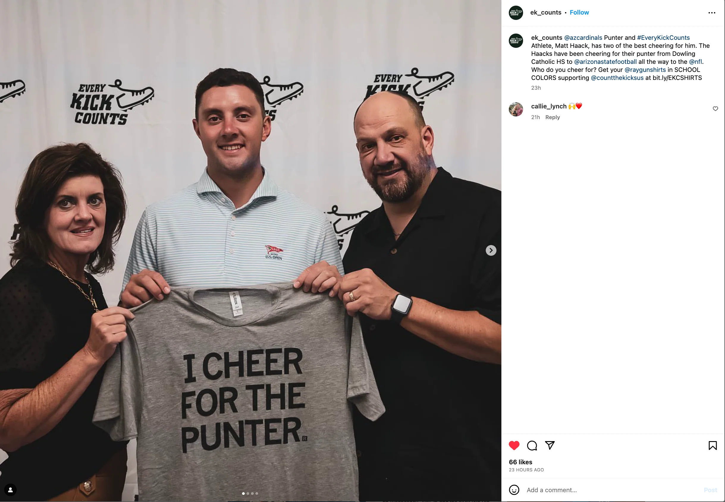 I Cheer For The Punter Grey - Image 4