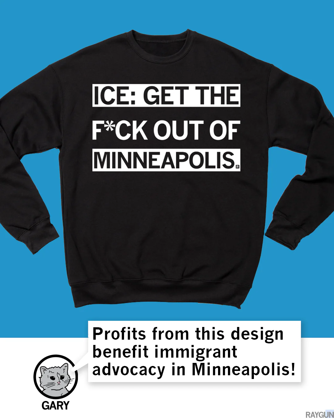 ICE Get the F Out of Minneapolis Crew Sweatshirt - Image 5