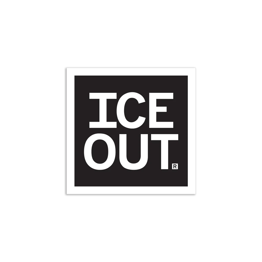 ICE Out Mini Square Sticker