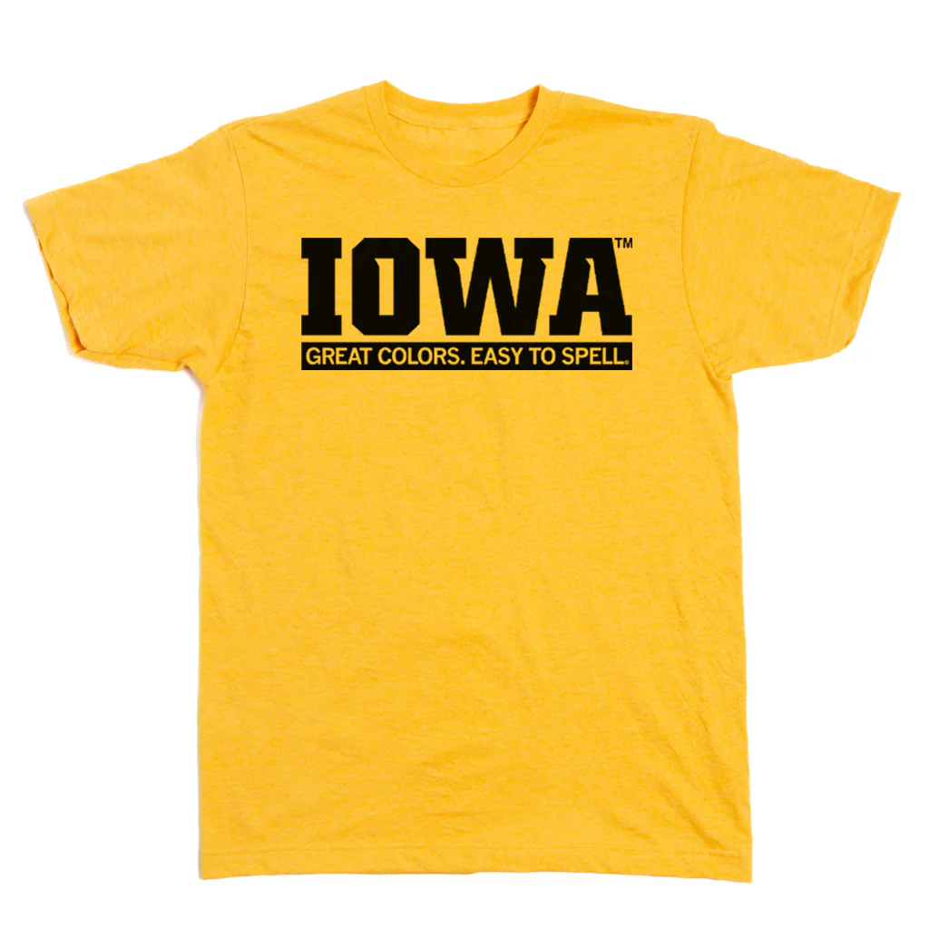 Iowa: Great Colors Easy To Spell Gold - Image 2