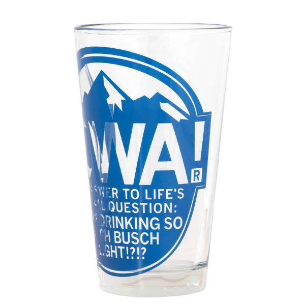Iowa: Light Beer Pint Glass - Image 3