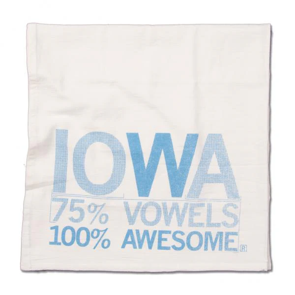 Iowa Vowels Kitchen Towel - Image 2