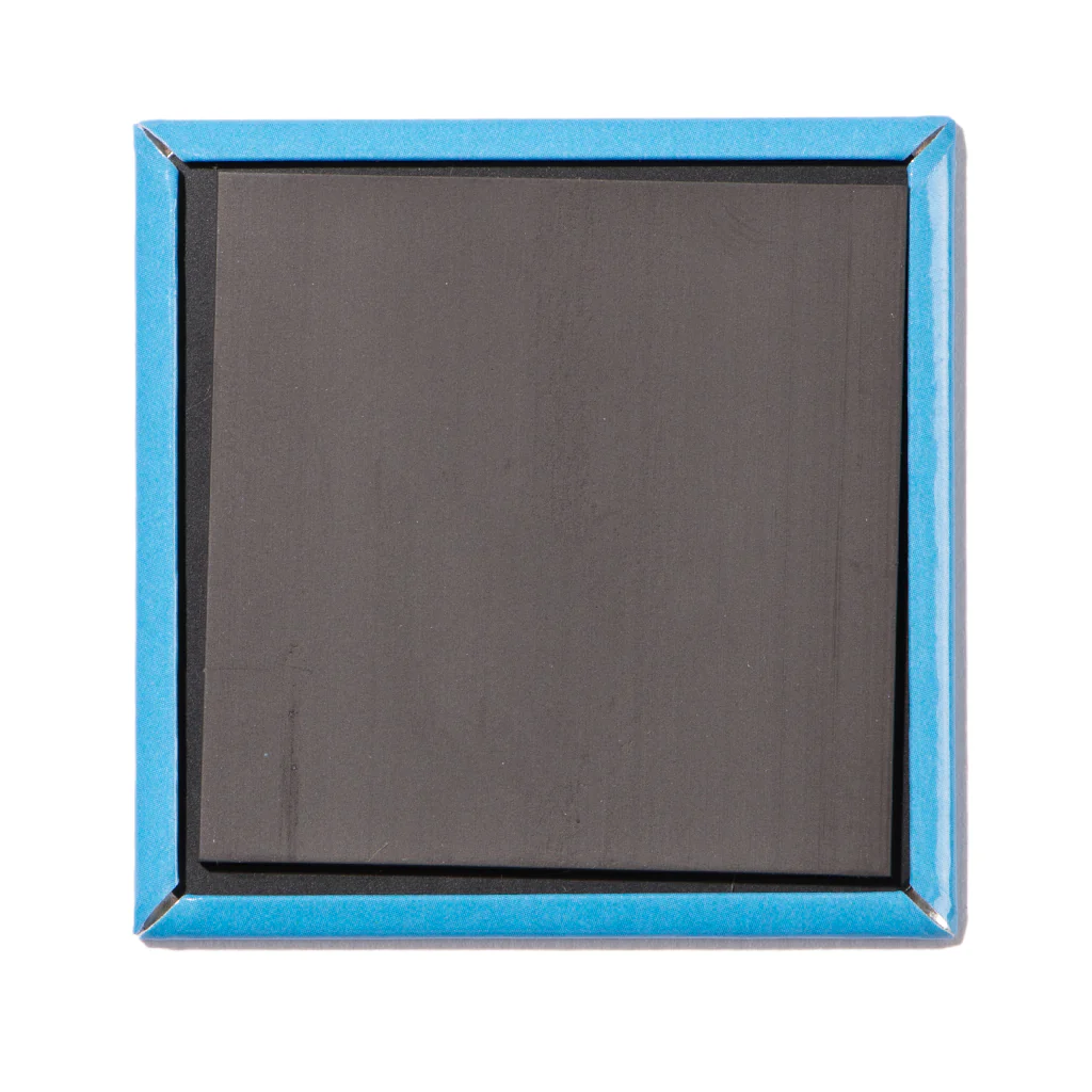 Iowa Vowels Metal Magnet - Blue - Image 2