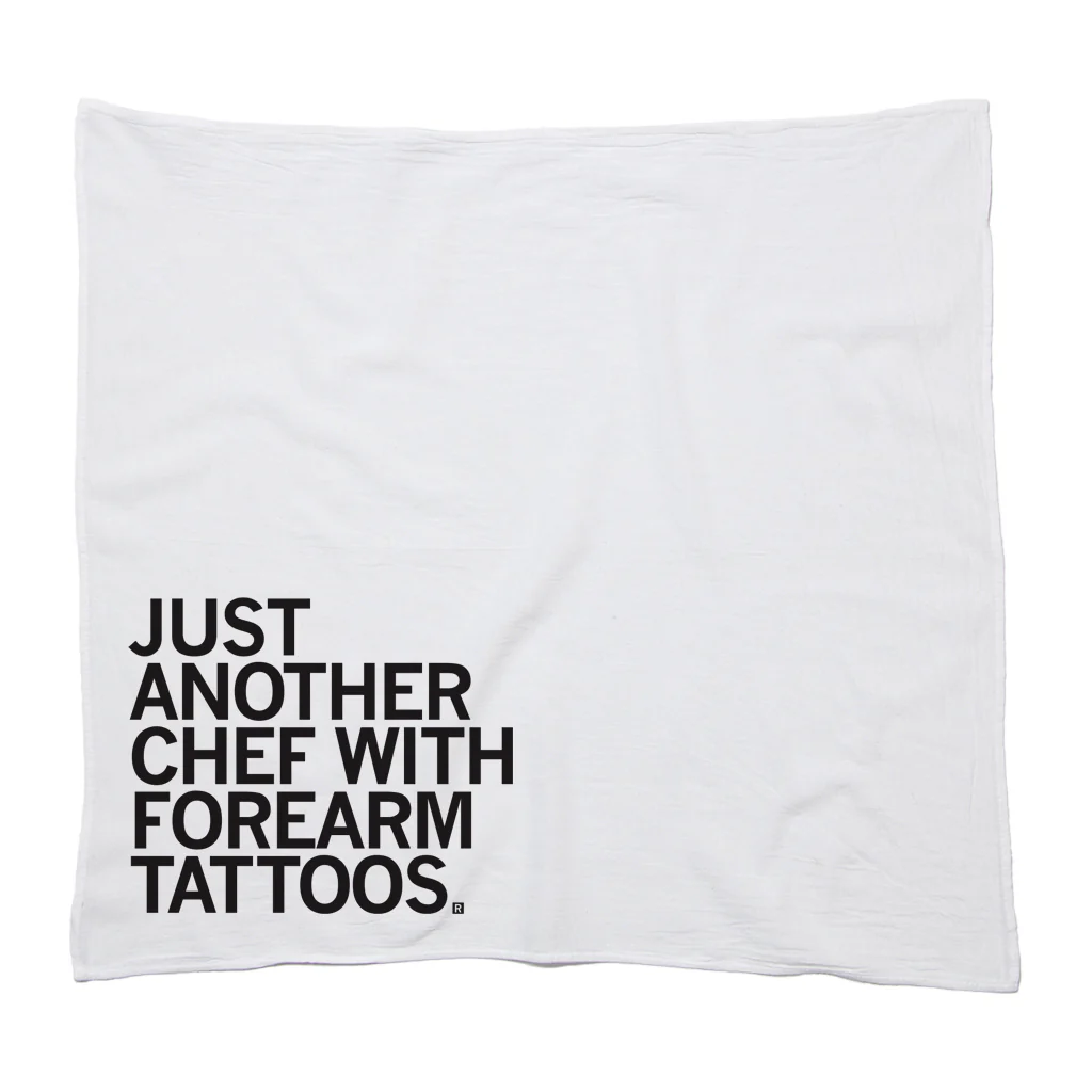 Just Another Chef With Forearm Tattoos Kitchen Towel - Image 2