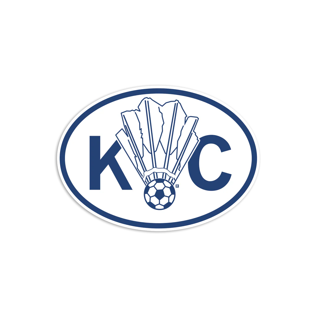 KC Soccer Shuttlecock Die-Cut Sticker
