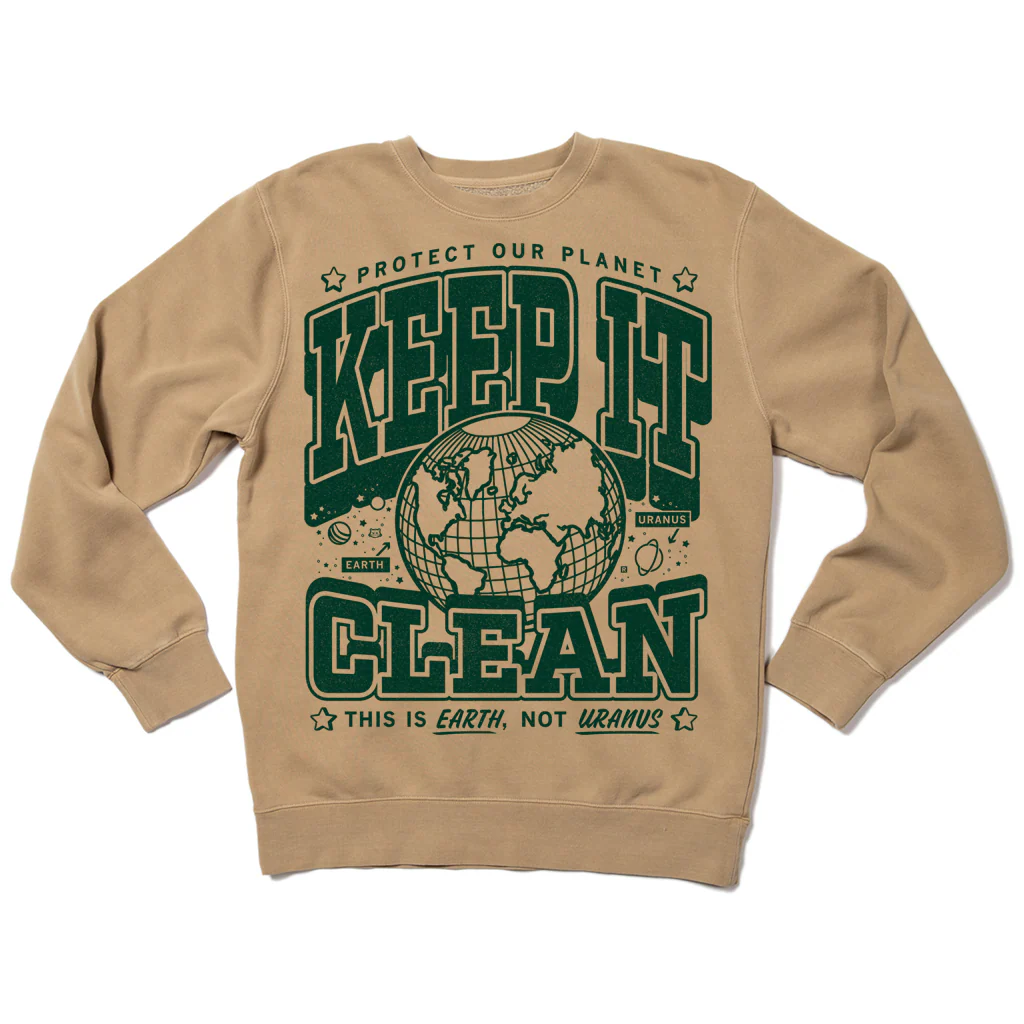 Keep It Clean Max Collegiate Crew Sweatshirt - Image 2